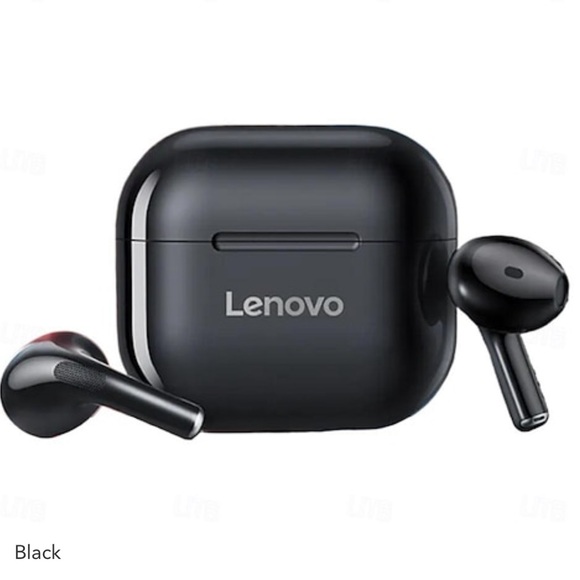 Lenovo LP40 Earphones TWS Black Wireless Bluetooth 5.0 Earbuds Touch Control - Picture 1 of 13